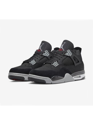 Air Jordan 4 "Black Canvas" DH7138-006 - Sleek Black Canvas Design, Iconic Style