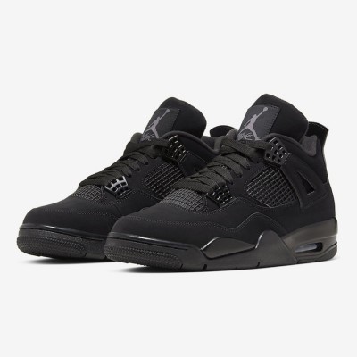 Air Jordan 4 "Black Cat" CU1110-010 - All-Black Classic Design, Must-Have Fashion Sneaker!