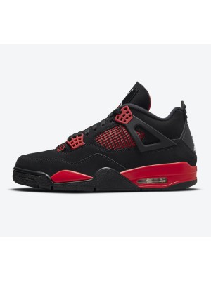 Air Jordan 4 Retro Red Thunder CT8527-016 스니커즈 - 클래식 디자인과 대담한 빨간색과 검정색 조합