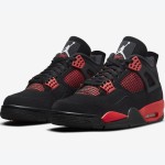 Air Jordan 4 Retro Red Thunder CT8527-016 スニーカー - 大胆な赤黒デザイン