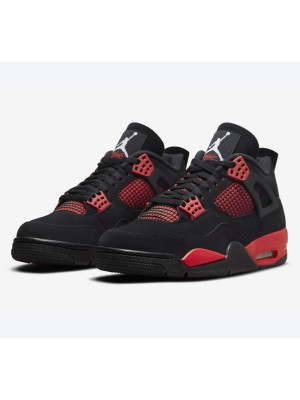 Air Jordan 4 Retro Red Thunder CT8527-016 스니커즈 - 클래식 디자인과 대담한 빨간색과 검정색 조합