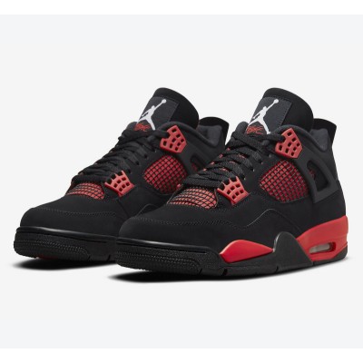 Air Jordan 4 Retro Red Thunder CT8527-016 Sneakers - Classic Design with Bold Red and Black Colorway