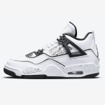 Men's Air Jordan 4 Retro 'DIY' DC4101-100 Customizable White and Black Sneakers with Ultimate Comfort