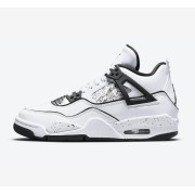 Women's Air Jordan 4 Retro 'DIY' DC4101-100 - Customizable White and Black Sneakers with Ultimate Comfort and Style