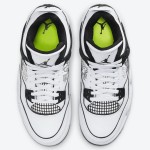 Men's Air Jordan 4 Retro 'DIY' DC4101-100 Customizable White and Black Sneakers with Ultimate Comfort