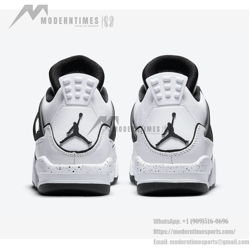 Men's Air Jordan 4 Retro 'DIY' DC4101-100 Customizable White and Black Sneakers with Ultimate Comfort