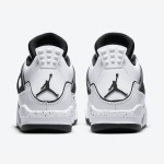 Women's Air Jordan 4 Retro 'DIY' DC4101-100 Customizable White and Black Sneakers with Ultimate Comfort