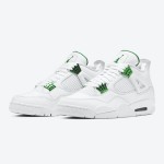 Air Jordan 4 Green Metallic CT8527-113 - Classic White and Green Sneakers