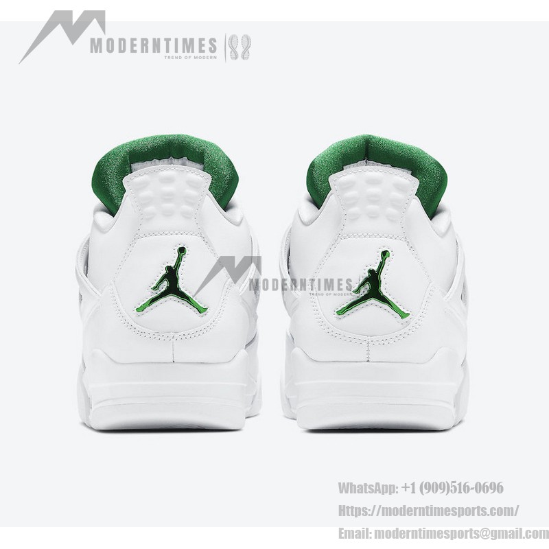 Air Jordan 4 Green Metallic CT8527-113 - Classic White and Green Sneakers