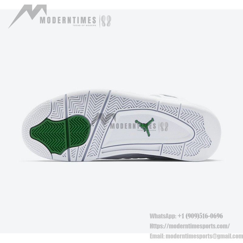 Air Jordan 4 Green Metallic CT8527-113 - Classic White and Green Sneakers