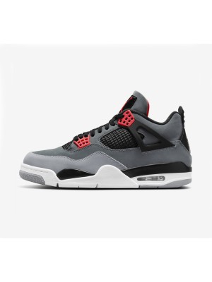 Air Jordan 4 Infrared DH6927-061 스니커즈 - 클래식 블랙과 대담한 인프라레드 포인트, 스타일리시한 디자인