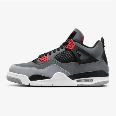 Air Jordan 4 Infrared DH6927-061 Sneakers - Classic Black with Bold Infrared Accents, Stylish Design