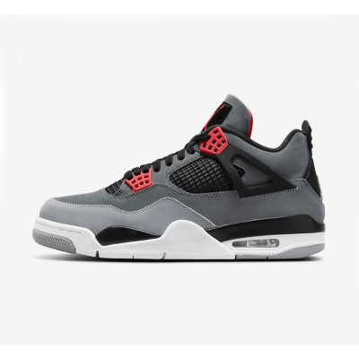 Air Jordan 4 Infrared DH6927-061 스니커즈 - 클래식 블랙과 대담한 인프라레드 포인트, 스타일리시한 디자인