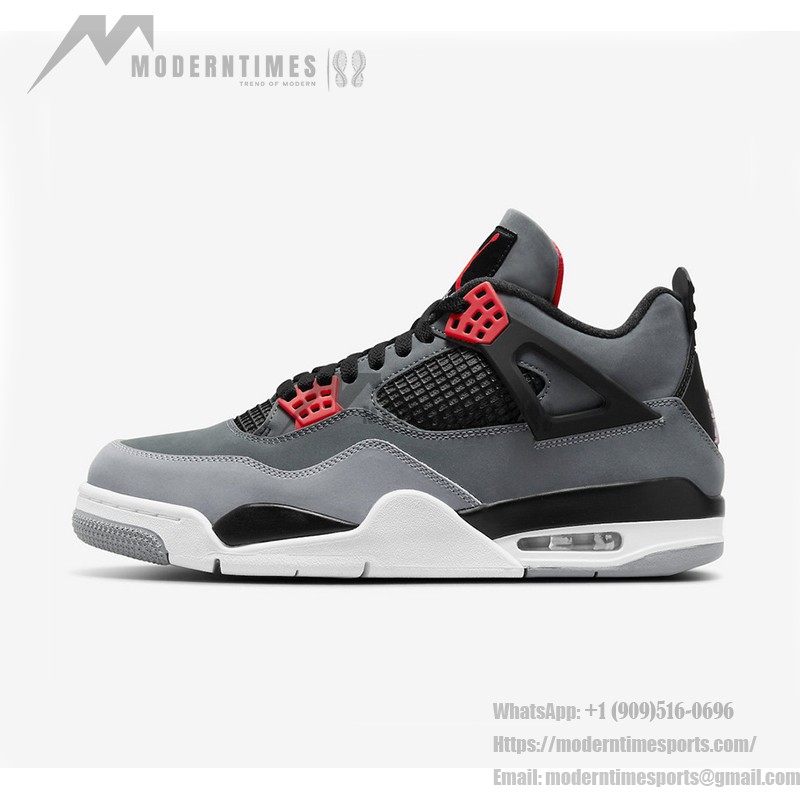 Air Jordan 4 Infrared DH6927-061 Sneakers - Classic Black with Bold Infrared Accents