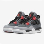 Air Jordan 4 Infrared DH6927-061 Sneakers - Classic Black with Bold Infrared Accents