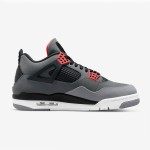 Air Jordan 4 Infrared DH6927-061 Sneakers - Classic Black with Bold Infrared Accents