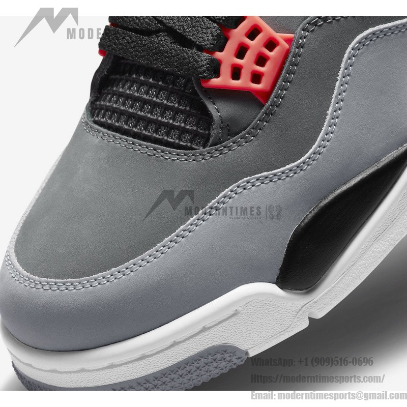 Air Jordan 4 Infrared DH6927-061 Sneakers - Classic Black with Bold Infrared Accents