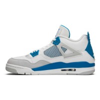 Air Jordan 4 Retro 'Military Blue' 308497-105 - Classic White and Blue Sneakers with Ultimate Comfort and Style