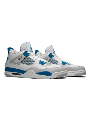 Air Jordan 4 Retro 'Military Blue' 308497-105 - Classic White and Blue Sneakers with Ultimate Comfort and Style