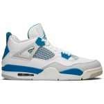 Air Jordan 4 Retro 'Military Blue' 308497-105 Classic White and Blue Sneakers with Ultimate Comfort