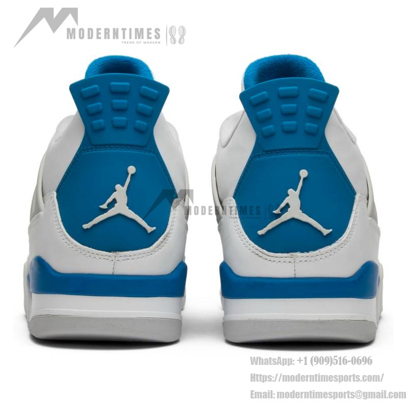 Air Jordan 4 Retro 'Military Blue' 308497-105 Classic White and Blue Sneakers with Ultimate Comfort