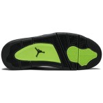 회색과 네온의 Air Jordan 4 Retro SE Neon 95 CT5342-007 스니커즈