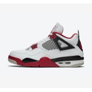 Air Jordan 4 Retro 'Fire Red' DC7770-160 - Iconic White and Red Sneakers with Ultimate Comfort and Style