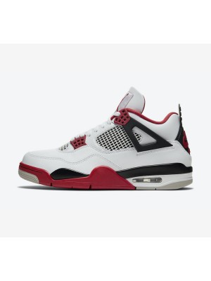 Air Jordan 4 Retro 'Fire Red' DC7770-160 - Iconic White and Red Sneakers with Ultimate Comfort and Style