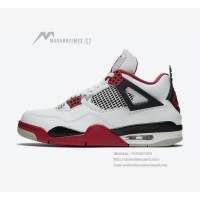 Women's Air Jordan 4 Retro 'Fire Red' DC7770-160 - Iconic White and Red Sneakers with Ultimate Comfort and Style