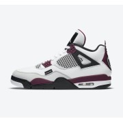 Air Jordan 4 PSG CZ5624-100 Paris Saint-Germain Collaboration - Classic White Bordeaux Sneakers