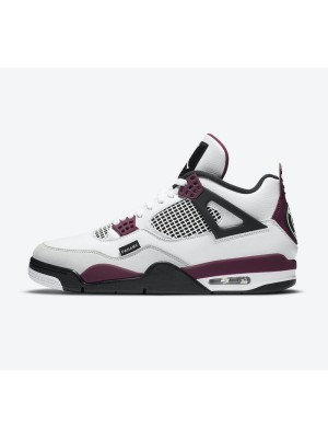 Air Jordan 4 PSG CZ5624-100 Paris Saint-Germain Collaboration - Classic White Bordeaux Sneakers