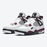 Air Jordan 4 PSG CZ5624-100 Paris Saint-Germain Classic White Bordeaux Sneakers