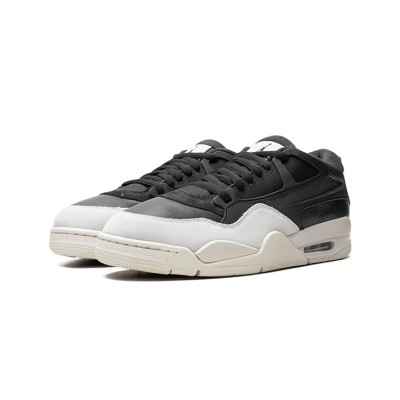 Air Jordan 4 RM "Black Sail" FQ7939-001 - Trendy Low-Top Sneakers, Comfortable, Durable, Streetwear Classic