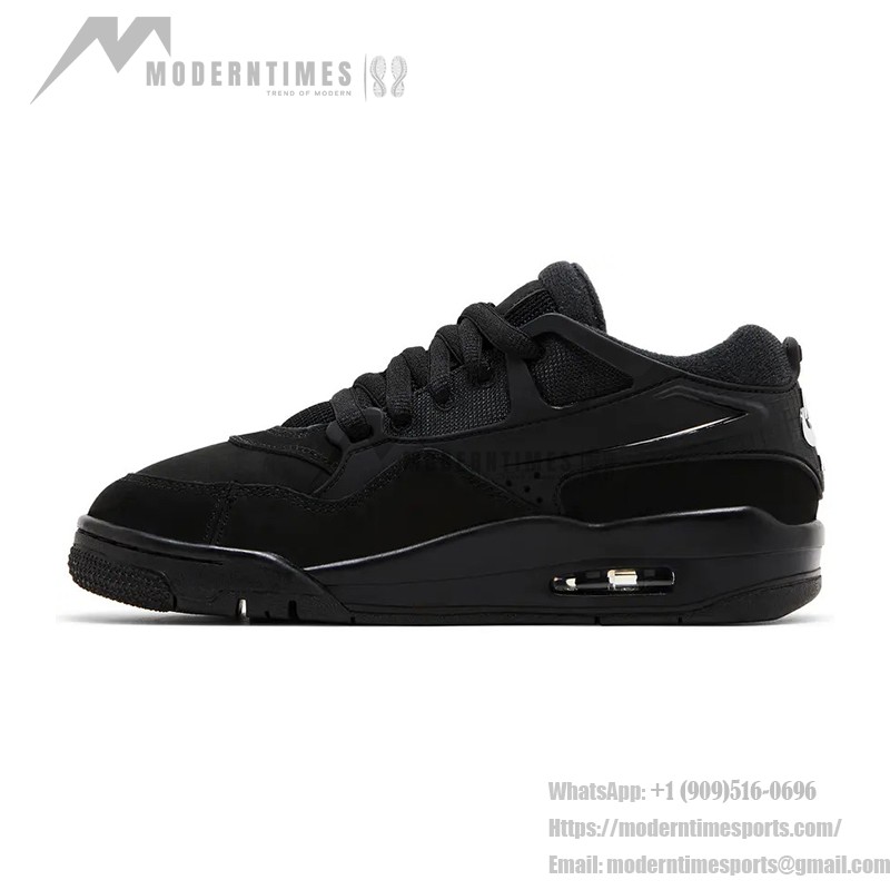 Air Jordan 4 RM GS "Black Cat" FQ7938-004 low-top sneakers in all-black