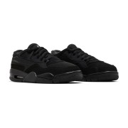 Air Jordan 4 RM GS "Black Cat" FQ7938-004 - All-Black Low-Top Trendy Sneakers, Minimalist, Durable, Versatile