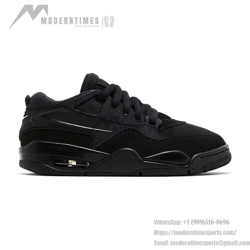 Air Jordan 4 RM GS "Black Cat" FQ7938-004 low-top sneakers in all-black