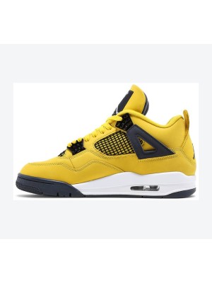 Air Jordan 4 Retro Lightning 2021 CT8527-700 스니커즈 - 클래식한 노랑과 검정 컬러웨이, 아이코닉 디자인 재출시