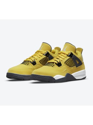 Air Jordan 4 Retro Lightning 2021 CT8527-700 스니커즈 - 클래식한 노랑과 검정 컬러웨이, 아이코닉 디자인 재출시