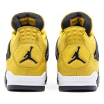 Air Jordan 4 Retro Lightning 2021 CT8527-700 Sneakers - Classic Yellow and Black Design