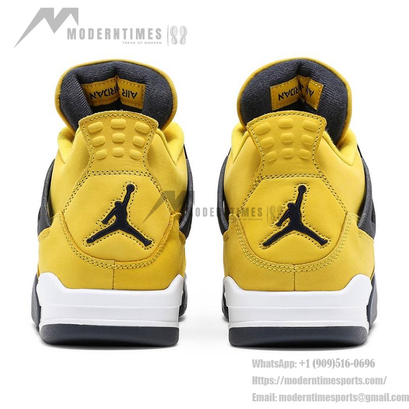 Air Jordan 4 Retro Lightning 2021 CT8527-700 Sneakers - Classic Yellow and Black Design