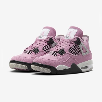 Air Jordan 4 Retro AQ9129-501 Orchid Trendy Retro Sneakers Comfortable Unisex Design