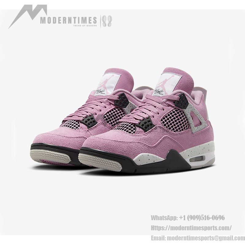 Air Jordan 4 Retro AQ9129-501 오키드 유니섹스 스니커즈