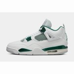 Air Jordan 4 FQ8138-103 White and Oxidized Green Shoes Air Jordan 4 FQ8138-103 White and Oxidized Green Sneakers Front View