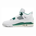 Air Jordan 4 FQ8138-103 White and Oxidized Green Shoes Air Jordan 4 FQ8138-103 White and Oxidized Green Sneakers Front View