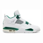 Air Jordan 4 FQ8138-103 White and Oxidized Green Shoes Air Jordan 4 FQ8138-103 White and Oxidized Green Sneakers Front View