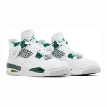 Air Jordan 4 FQ8138-103 White and Oxidized Green Shoes Air Jordan 4 FQ8138-103 White and Oxidized Green Sneakers Front View