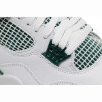 Air Jordan 4 FQ8138-103 White and Oxidized Green Shoes Air Jordan 4 FQ8138-103 White and Oxidized Green Sneakers Front View