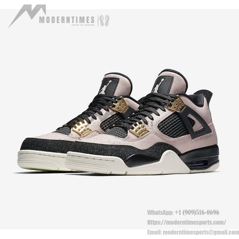 女性用Air Jordan 4 Retro Splatter AQ9129-601スニーカー - ユニークなデザイン