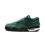 Air Jordan 4 x Nigel Sylvester "Pro Green" HF4334-300 - Collaborative Forest Green Low-Top Sneakers, Durable, Trendy, Street-Style