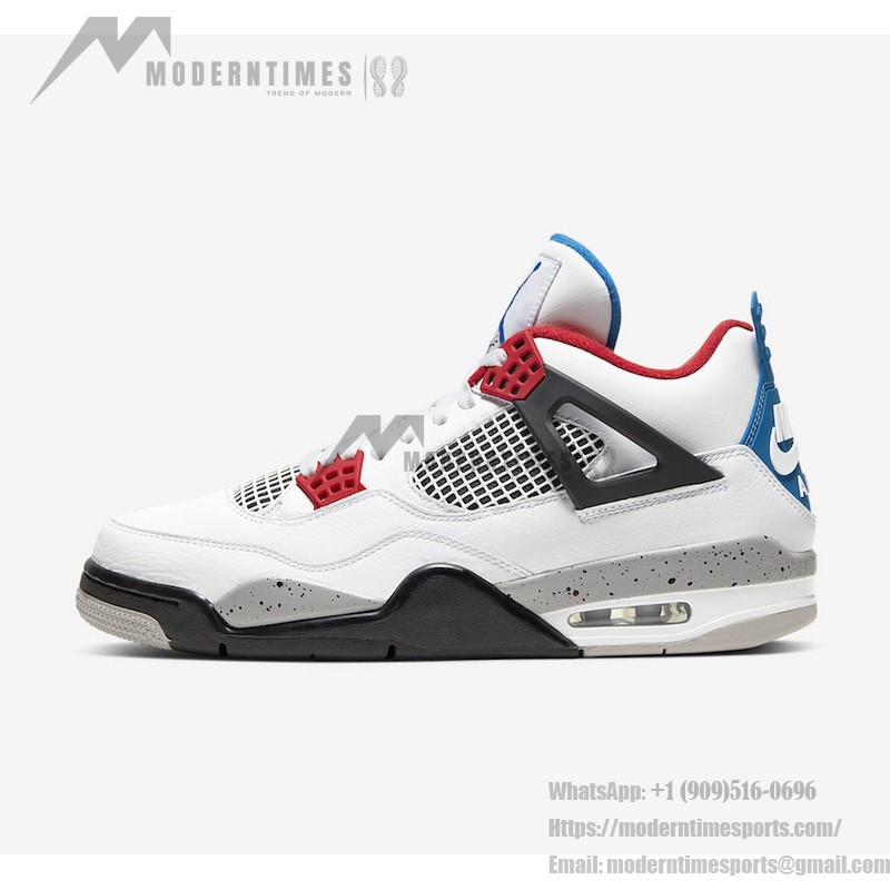 Air Jordan 4 Retro 'What The' CI1184-146 Unique Mismatched Design Sneakers with Ultimate Comfort